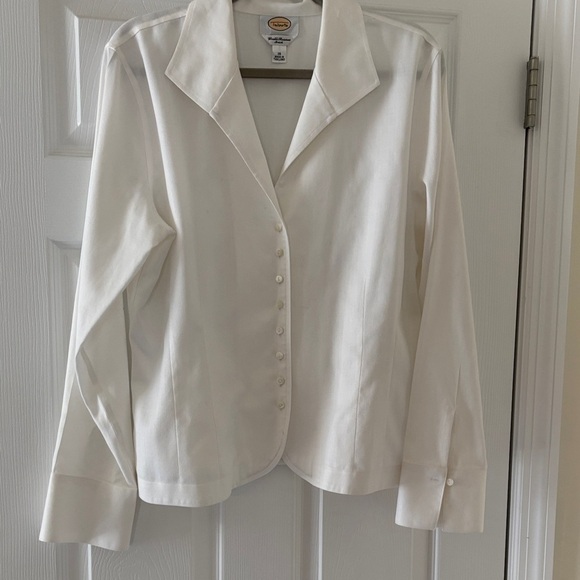 Chico's Elegant Cream Button-Down Shirt - Picture 1 of 2